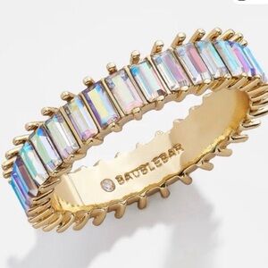 BaubleBar Gold Ring with Iridescent Accents